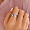 Loving Hearts Personalized Ring Stack